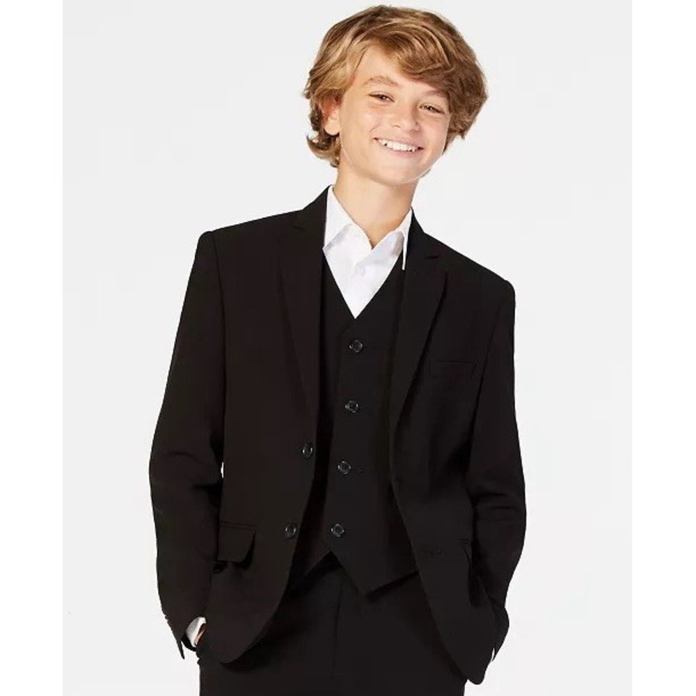 Calvin Klein Boys' Slim-Fit Stretch Suit Jacket Size 12 — Used